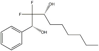 (1R,3R)-2,2-Difluoro-1-phenylnonane-1,3-diol Struktur