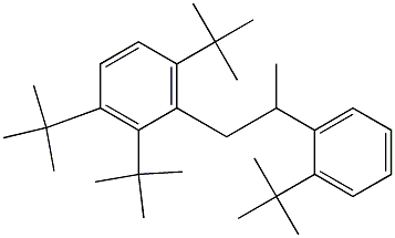 1-(2,3,6-Tri-tert-butylphenyl)-2-(2-tert-butylphenyl)propane Struktur