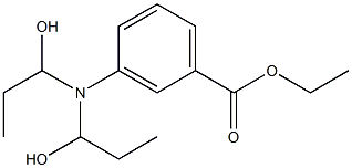 3-[Bis(1-hydroxypropyl)amino]benzoic acid ethyl ester Struktur