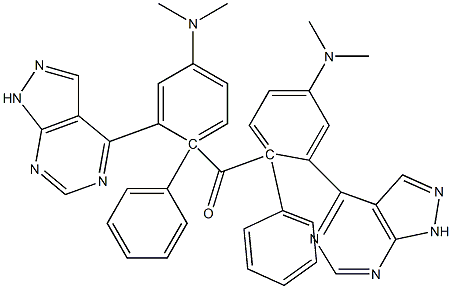 1-Phenyl-1H-pyrazolo[3,4-d]pyrimidin-4-yl(4-(dimethylamino)phenyl) ketone Struktur