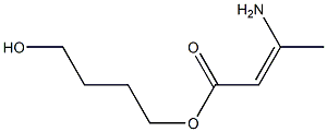 (Z)-3-Amino-2-butenoic acid (4-hydroxybutyl) ester Struktur