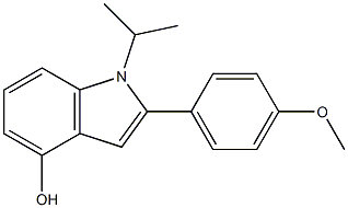 1-Isopropyl-2-(p-methoxyphenyl)-1H-indol-4-ol Struktur