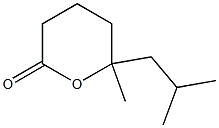 Tetrahydro-6-methyl-6-(2-methylpropyl)-2H-pyran-2-one Struktur