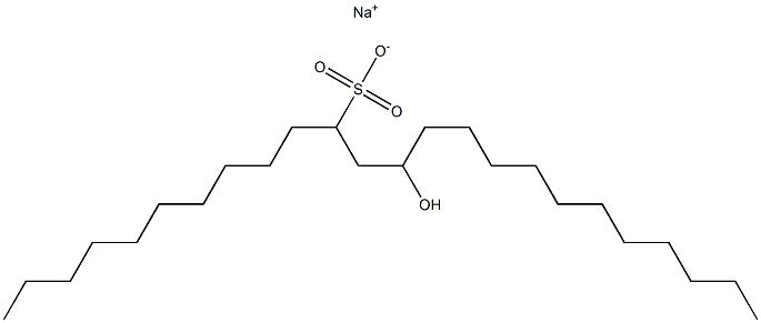 13-Hydroxytetracosane-11-sulfonic acid sodium salt Struktur