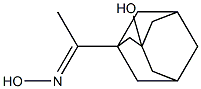 1-(1-Hydroxyiminoethyl)adamantan-3-ol Struktur