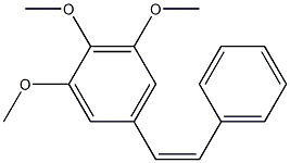 (Z)-3',4',5'-Trimethoxystilbene Struktur