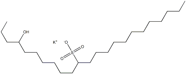 4-Hydroxytricosane-11-sulfonic acid potassium salt Struktur