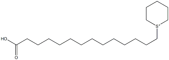 1-(13-Carboxytridecyl)hexahydrothiopyrylium Struktur