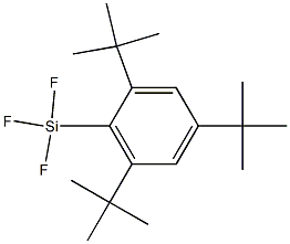 2,4,6-Tri-tert-butyl-1-trifluorosilylbenzene Struktur