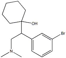 1-[1-(3-Bromophenyl)-2-dimethylaminoethyl]cyclohexanol Struktur