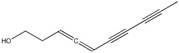 [S,(+)]-3,4-Decadiene-6,8-diyne-1-ol Struktur