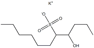 4-Hydroxyundecane-5-sulfonic acid potassium salt Struktur