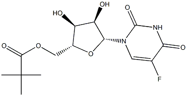 5-Fluoro-5'-O-pivaloyluridine Struktur