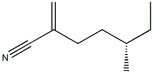 [S,(+)]-5-Methyl-2-methyleneheptanenitrile Struktur