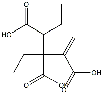 3-Butene-1,2,3-tricarboxylic acid 1,2-diethyl ester Struktur