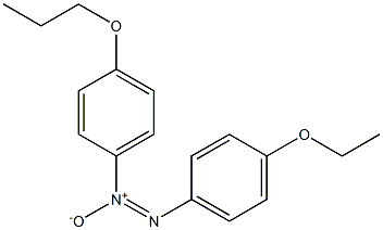 4-Propoxy-4'-ethoxyazoxybenzene Struktur