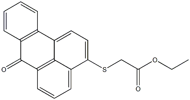 (7-Oxo-7H-benz[de]anthracen-3-ylthio)acetic acid ethyl ester Struktur