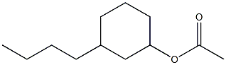 Acetic acid 3-butylcyclohexyl ester Struktur