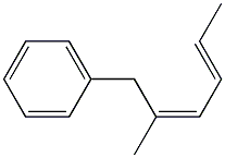 (2Z,4E)-2-Methyl-1-phenyl-2,4-hexadiene Struktur