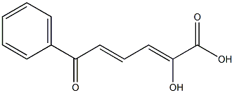 (2Z,4E)-2-Hydroxy-6-oxo-6-phenyl-2,4-hexadienoic acid Struktur