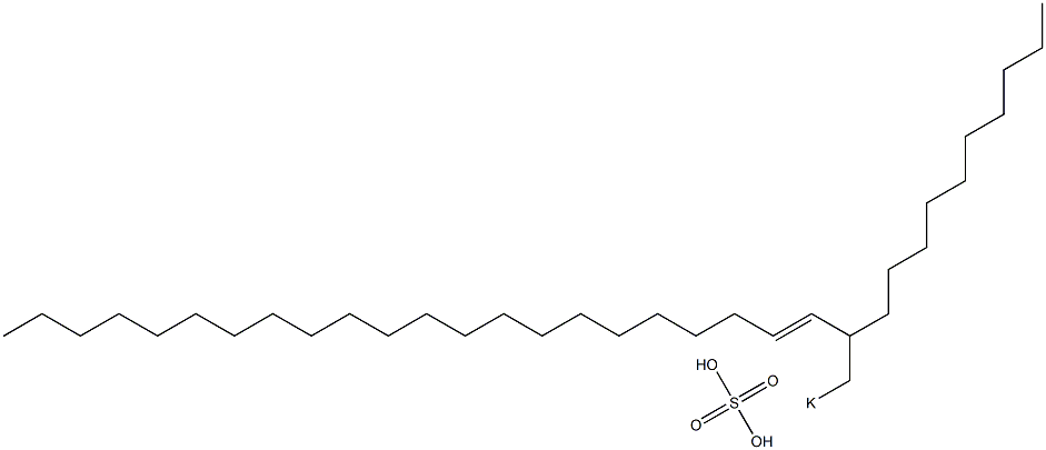 Sulfuric acid 2-decyl-3-tetracosenyl=potassium ester salt Struktur