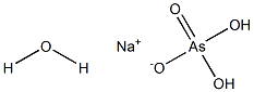 Sodium dihydrogen arsenate hydrate Struktur