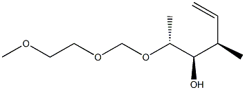 (2R,3R,4R)-2-[(2-Methoxyethoxy)methoxy]-4-methyl-5-hexen-3-ol Struktur