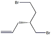 [R,(-)]-6-Bromo-4-(bromomethyl)-1-hexene Struktur