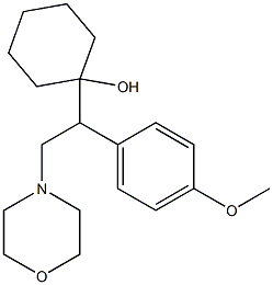 1-[1-(4-Methoxyphenyl)-2-morpholinoethyl]cyclohexanol Struktur