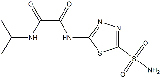 N-Isopropyl-N'-(5-sulfamoyl-1,3,4-thiadiazol-2-yl)oxamide Struktur