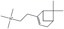 [2-(6,6-Dimethylbicyclo[3.1.1]hept-2-en-2-yl)ethyl]trimethylaminium Struktur