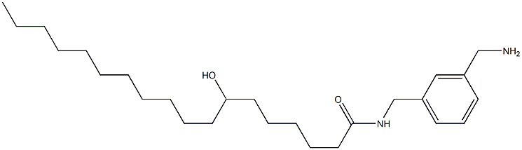 7-Hydroxy-N-(3-aminomethylbenzyl)stearamide Struktur