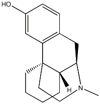 (17S)-17-Methylmorphinan-3-ol Struktur