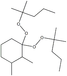 2,3-Dimethyl-1,1-bis(1,1-dimethylbutylperoxy)cyclohexane Struktur