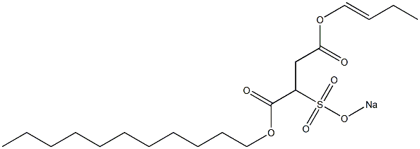 2-(Sodiosulfo)succinic acid 1-undecyl 4-(1-butenyl) ester Struktur