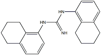 1,3-Bis[(5,6,7,8-tetrahydronaphthalen)-1-yl]guanidine Struktur