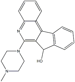 6-(4-Methylpiperazin-1-yl)-7H-indeno[2,1-c]quinolin-7-ol Struktur