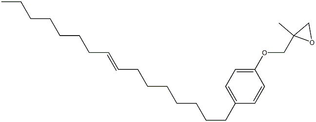 4-(8-Hexadecenyl)phenyl 2-methylglycidyl ether Struktur