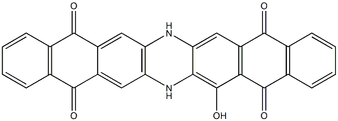 6-Hydroxy-5,7,9,14,16,18-hexahydrodinaphtho[2,3-b:2',3'-i]phenazine-5,9,14,18-tetrone Struktur