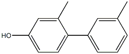 4-(3-Methylphenyl)-3-methylphenol Struktur