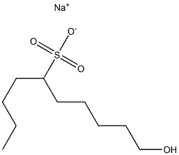 10-Hydroxydecane-5-sulfonic acid sodium salt Struktur