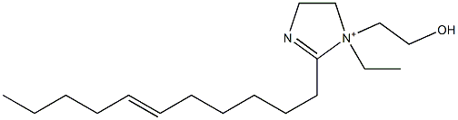 1-Ethyl-1-(2-hydroxyethyl)-2-(6-undecenyl)-2-imidazoline-1-ium Struktur