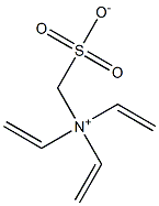 N,N-Divinyl-N-sulfonatomethylethenaminium Struktur