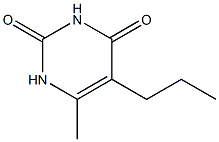 6-Methyl-5-propyluracil Struktur