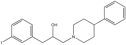 1-(3-Iodophenyl)-3-(4-phenyl-1-piperidinyl)-2-propanol Struktur