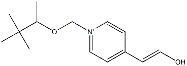 1-[[(1,2,2-Trimethylpropyl)oxy]methyl]-4-(2-hydroxyethenyl)pyridinium Struktur