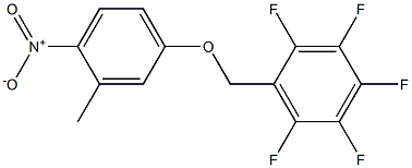 3-Methyl-4-nitrophenyl 2,3,4,5,6-pentafluorobenzyl ether Struktur