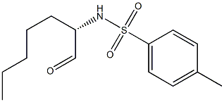 (2S)-2-[(p-Tolylsulfonyl)amino]heptanal Struktur