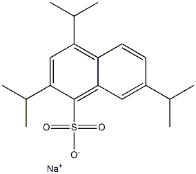 2,4,7-Triisopropyl-1-naphthalenesulfonic acid sodium salt Struktur