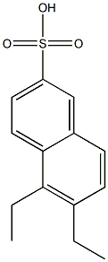 5,6-Diethyl-2-naphthalenesulfonic acid Struktur